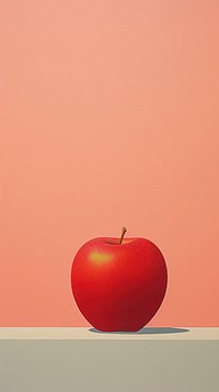 Apple painting fruit plant. AI generated Image by rawpixel.