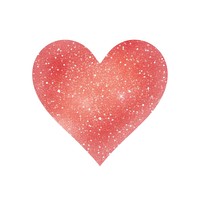 Heart icon shape red white background. AI generated Image by rawpixel.