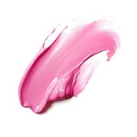 Lipgloss texture brush stroke cosmetics petal white background. AI generated Image by rawpixel.