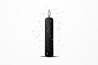 Candle line illuminated monochrome. AI generated Image by rawpixel.