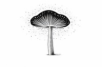 Mushroom mushroom drawing sketch. AI generated Image by rawpixel.