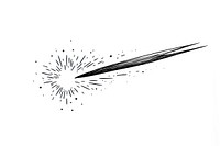 Shooting star fireworks drawing sketch. AI generated Image by rawpixel.