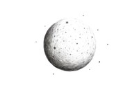 Full moon sphere space white background. AI generated Image by rawpixel.