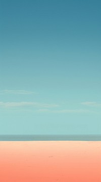 Beach landscape outdoors horizon. AI generated Image by rawpixel.