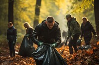 People holding garbage bags adult accessories protection. AI generated Image by rawpixel.