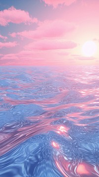Water surface reflection outdoors horizon. AI generated Image by rawpixel.