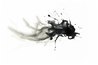 Spray paint black white white background. AI generated Image by rawpixel.