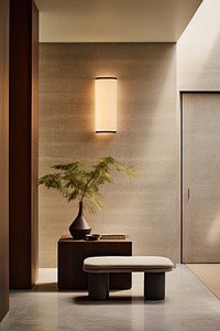 Entryway furniture lighting lamp. AI generated Image by rawpixel.