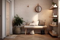 Entryway architecture furniture building. AI generated Image by rawpixel.