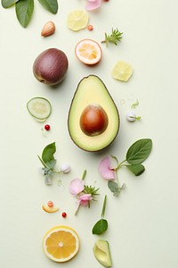 Well being food avocado fruit plant. AI generated Image by rawpixel.