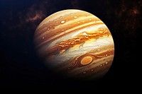 Jupiter in galaxy astronomy planet space. AI generated Image by rawpixel.
