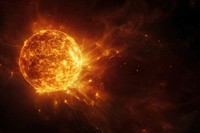Sun in galaxy backgrounds astronomy universe. AI generated Image by rawpixel.