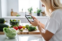 Minimal kitchen vegetable electronics technology. AI generated Image by rawpixel.