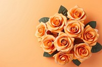 Orange rose bouquet flower plant orange background. AI generated Image by rawpixel.