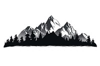 Mountains silhouette wilderness landscape. AI generated Image by rawpixel.