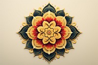 Minimal mandala pattern flower art. AI generated Image by rawpixel.