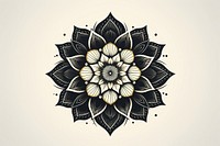 Minimal mandala pattern flower inflorescence. AI generated Image by rawpixel.