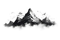 Mountains outdoors nature white. AI generated Image by rawpixel.