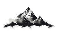 Mountains outdoors drawing nature. AI generated Image by rawpixel.