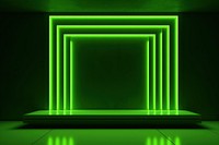 Minimal green background neon lighting architecture. AI generated Image by rawpixel.