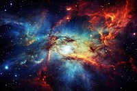 Andromeda galaxy universe space astronomy. AI generated Image by rawpixel.