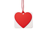 Valentine gift tag white background celebration accessories. AI generated Image by rawpixel.