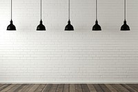 Empty room background floor brick lamp. AI generated Image by rawpixel.