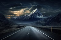 Mountains road landscape highway. AI generated Image by rawpixel.