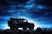 Off-road car outdoors vehicle night. AI generated Image by rawpixel.