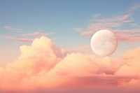 Dreamy sky background moon astronomy outdoors. AI generated Image by rawpixel.