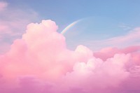 Dreamy sky background with rainbow backgrounds outdoors nature. AI generated Image by rawpixel.