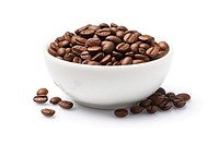 Roasted coffee food white background refreshment. AI generated Image by rawpixel.