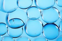 A wide many small blue bubbles border isolated on clear solid background backgrounds transparent repetition. AI generated Image by rawpixel.