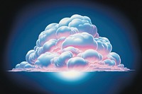 A Cloud isolated on clear solid background cloud nature night. AI generated Image by rawpixel.