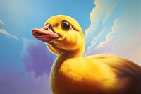 Yellow little chick animal yellow goose. AI generated Image by rawpixel.
