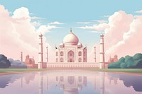 Taj Mahal architecture building outdoors. AI generated Image by rawpixel.