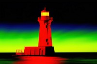 A blurry lighthouse architecture outdoors tower. AI generated Image by rawpixel.