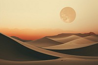 Desert desert nature landscape. AI generated Image by rawpixel.