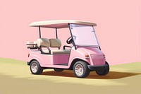 Golf cart vehicle wheel transportation. AI generated Image by rawpixel.