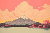 Mount Fuji from Lake Yamanaka landscape mountain outdoors. AI generated Image by rawpixel.