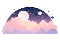 Aesthetic celestial astronomy outdoors nature. AI generated Image by rawpixel.