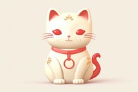 Japanese lucky cat animal mammal pet. AI generated Image by rawpixel.