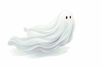 A ghost white cartoon animal. AI generated Image by rawpixel.