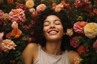 Latina Brazilian female laughing portrait smiling. AI generated Image by rawpixel.