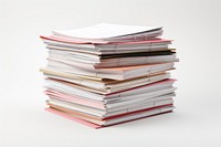 Pile of documents and files publication white book. AI generated Image by rawpixel.