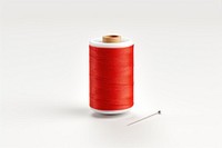 Roll of thread and sewing needle white background technology equipment. AI generated Image by rawpixel.