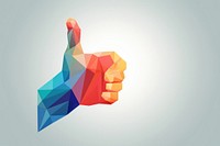 Thumbs up symbol finger hand. AI generated Image by rawpixel.