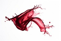 Beautiful red color wine water swish white background refreshment splattered. AI generated Image by rawpixel.
