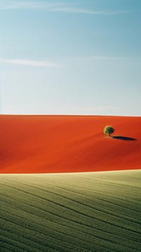 Spring field landscape outdoors horizon. AI generated Image by rawpixel.