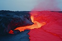 Aesthetic lava landscape mountain outdoors. AI generated Image by rawpixel.